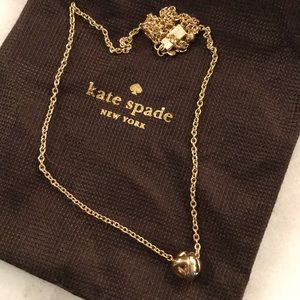 Kate Spade gold knot necklace